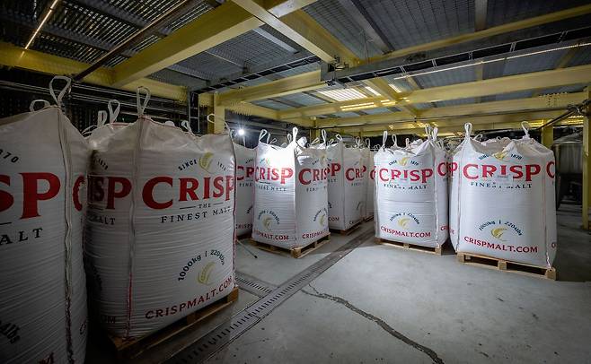 저장된 몰트의 모습. 글렌리벳, 발베니 등의 위스키에도 사용되는 몰트다. 장진영 기자