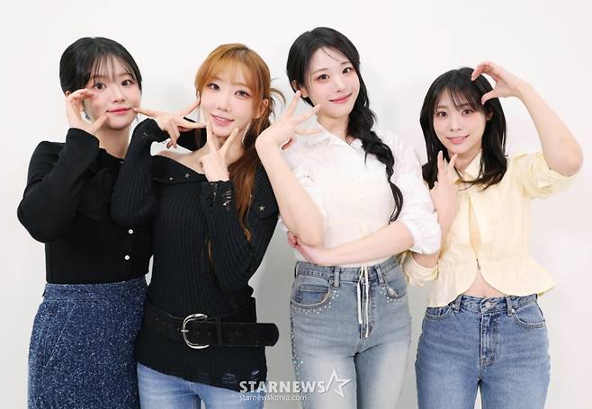 밴드 QWER 쵸단, 마젠타, 히나, 시연 /사진=이동훈 기자