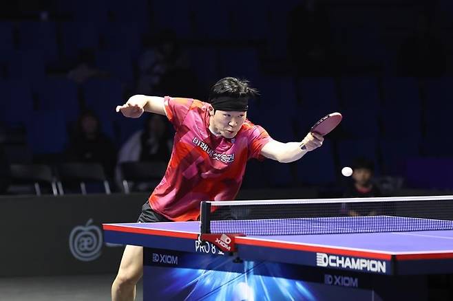 프로탁구리그 시리즈1 남자 단식에 나선 박규현 [한국프로탁구연맹 제공. 재판매 및 DB 금지]