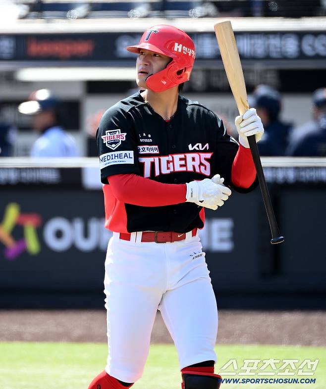 19일 대전한화생명볼파크에서 열린 KIA와 한화의 시범경기. 1회초 KIA 김도영이 내야 플라이로 물러나고 있다. 대전=허상욱 기자wook@sportschosun.com/2026.03.19/