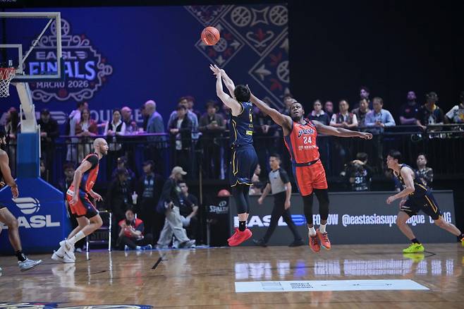 히에지마 마코토의 슈팅 장면. 사진제공=EASL