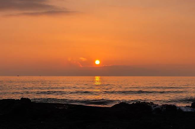애월읍에서 볼 수 있는 일몰. 사진 제주관광공사