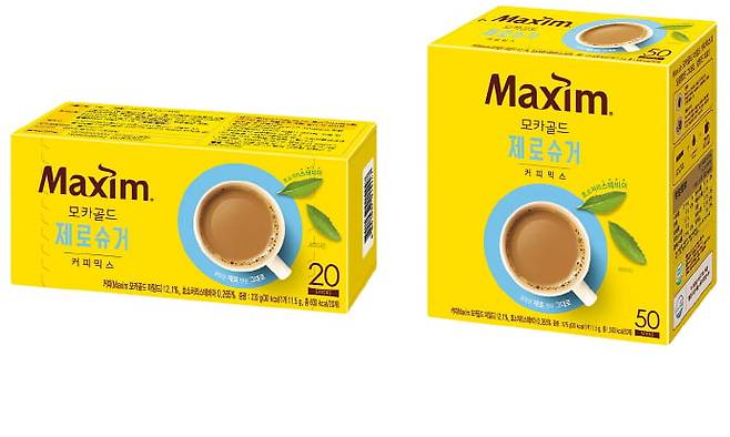 맥심 모카골드 제로슈거 커피믹스     동서식품 제공