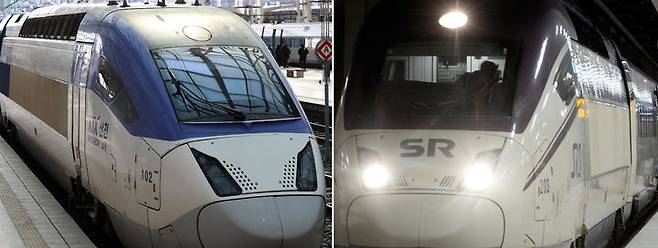 [서울=뉴시스] 사진 왼쪽부터 한국철도공사(코레일)의 KTX와 에스알(SR)이 운영하는 SRT의 모습. 2025.09.06. (사진=뉴시스 DB 제공) photo@newsis.com *재판매 및 DB 금지