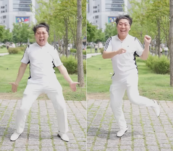 ‘홍박사님을 아세요?’ 춤을 추는 조주봉(조훈의 부캐). 유튜브 채널 ‘The면상’ 캡처