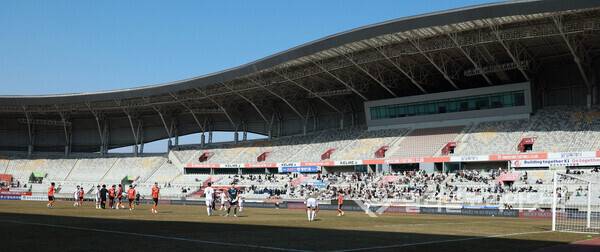 K리그2, 화성FC 홈 경기장 중앙 관중석 모습.2026.03.22.