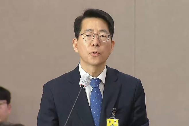 3일 국회 농림축산식품해양수산위원회에서 황종우 해양수산부 장관 후보자 에 대한 인사청문회가 열리고 있다. [사진출처-국회 생중계]