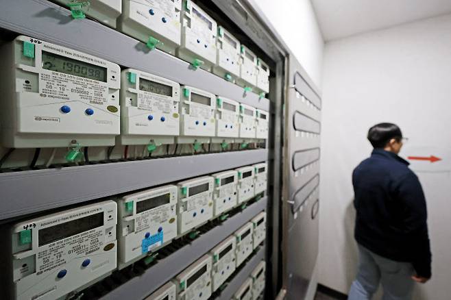 서울 시내의 한 오피스텔에 설치된 전기계량기. (사진=연합뉴스)