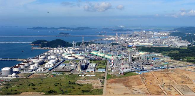충남 서산의 대산석유화학단지 전경. (사진=충남도 제공)