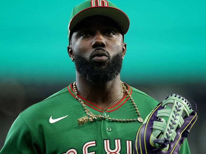 HOUSTON, TEXAS - MARCH 06: Randy Arozarena #56 of the Mexico looks on after the fourth inning against Great Britain during the 2026 World Baseball Classic Pool B game at Daikin Park on March 06, 2026 in Houston, Texas. Kenneth Richmond/Getty Images/AFP (Photo by Kenneth Richmond / GETTY IMAGES NORTH AMERICA / Getty Images via AFP)
<저작권자(c) 연합뉴스, 무단 전재-재배포, AI 학습 및 활용 금지>