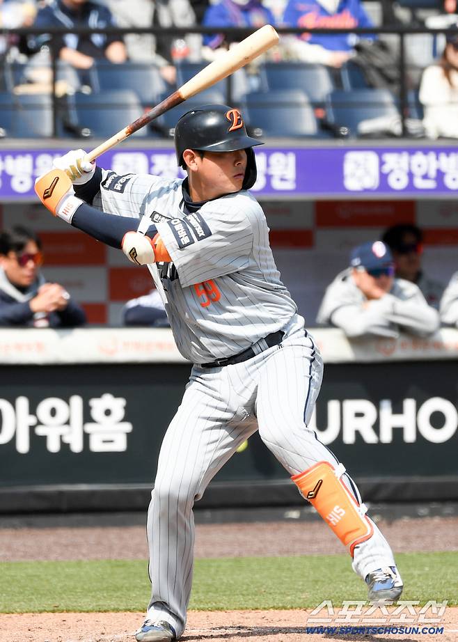 17일 대전 한화생명볼파크 열린 한화 이글스와 두산 베어스의 경기. 한화 허인서가 타격을 하고 있다. 대전=박재만 기자 pjm@sportschosun.com/2026.03.17/