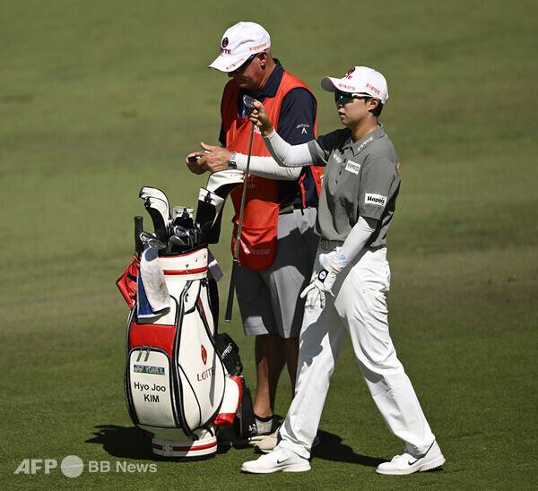 2026년 미국여자프로골프(LPGA) 투어 포티넷 파운더스컵 우승을 차지한 김효주 프로가 최종라운드에서 경기하는 모습이다. 사진제공=ⓒAFPBBNews = News1 (사진을 무단으로 사용하지 마십시오.)