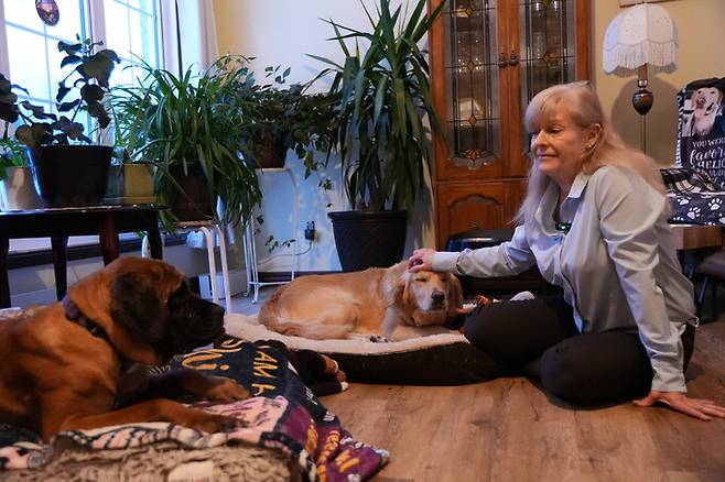 피닉스를 입양한 티보도씨(오른쪽)는 “피닉스는 호기심이 많고 배움이 빠른데 특히 무언가를 이해하려고 할 때 특유의 사랑스러운 눈빛을 보인다”고 전했다. 한국 휴메인월드 포 애니멀즈 제공