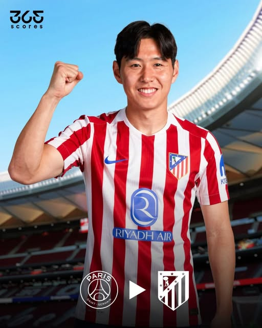 올 시즌 내내 아틀레티코 이적설에 이름을 올린 이강인. 사진은 아틀레티코 유니폼을 입은 이강인의 합성 사진. 사진=365Scores SNS