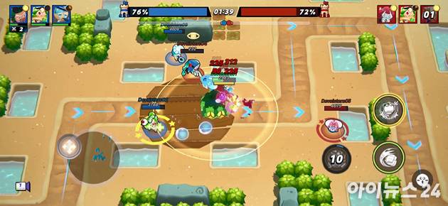 '쿠키런: 오븐스매시' 게임 플레이 화면. [사진=박정민 기자]