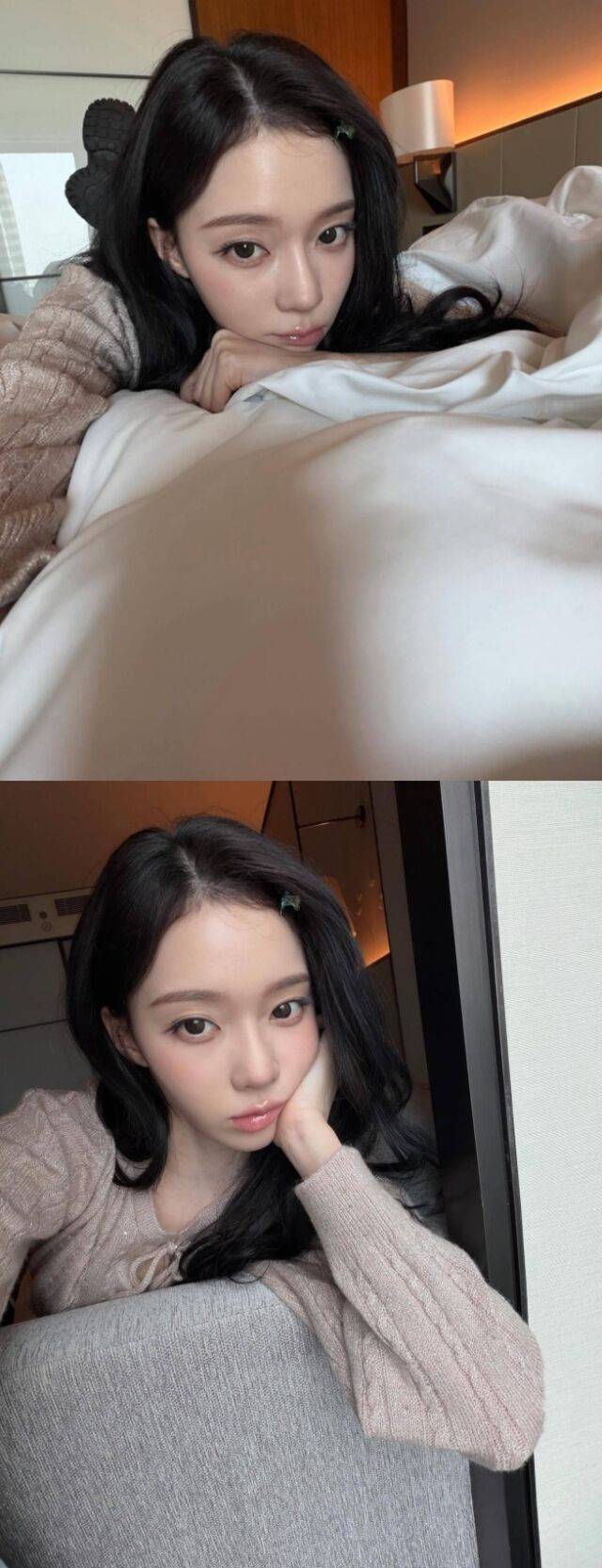 그룹 에스파(aespa) 멤버 윈터가 일상 속에서도 감출 수 없는 독보적인 미모를 드러내며 팬들의 마음을 뒤흔들었다./윈터 소셜미디어