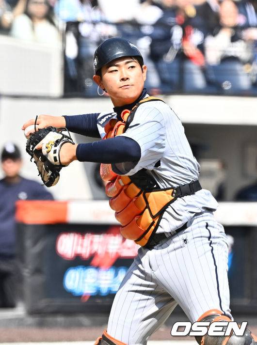 [OSEN=박준형 기자] 한화 허인서  2026.03.17  / soul1014@osen.co.kr
