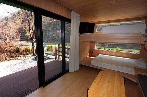 카라반 내부 모습.