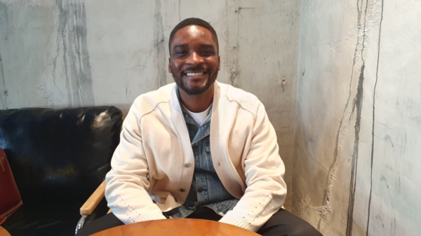 연합뉴스와 인터뷰하는 샘 오취리. 연합뉴스