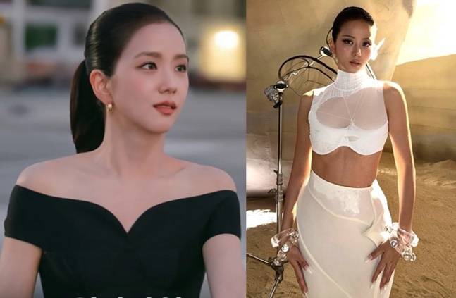 청순한 지수의 섹시한 복근 뒤에는 꾸준한 운동이 있었다. 사진=넷플릭스 '월간남친', 지수 SNS