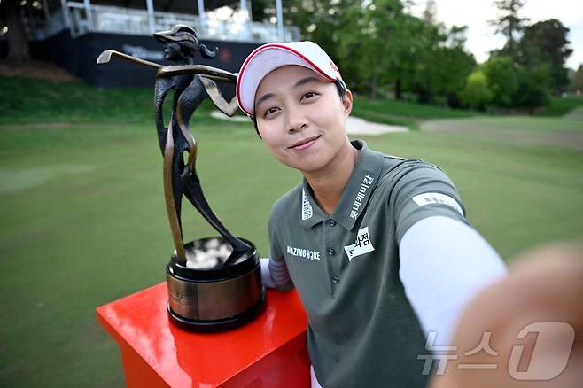 김효주가 23일(한국시간) 막을 내린 LPGA투어 포티넷 파운더스컵에서 우승을 차지했다. ⓒ AFP=뉴스1
