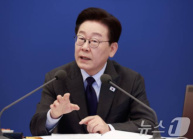 이재명 대통령이 24일 청와대에서 열린 국무회의에서 발언하고 있다. (청와대통신사진기자단) 2026.3.24 ⓒ 뉴스1 허경 기자