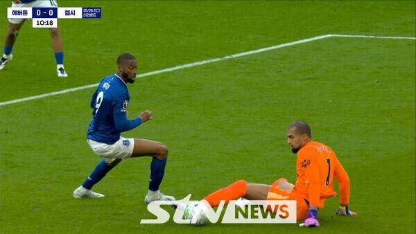 첼시 vs 에버턴 EPL 31라운드 경기. /사진=STN 방송화면 캡처&nbsp;