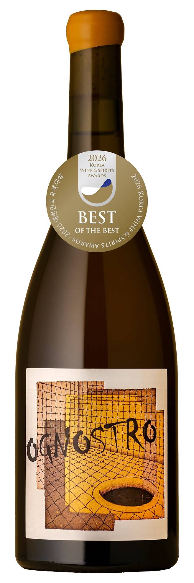 나라셀라(회장 마승철)가 수입하는 이탈리아 와인 ‘오뇨스트로 화이트(Ognostro White)’가 ‘2026 대한민국 주류대상’에서 내추럴 와인 부문 최고 점수를 기록하며 ‘베스트 오브(Best of) 2026’을 받았다. /나라셀라 제공
