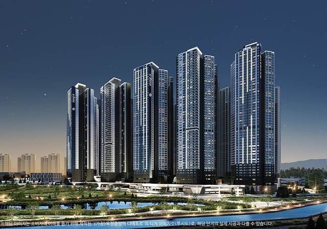 ‘(가칭)옥정중앙역 디에트르’ 투시도. (대방건설 제공)