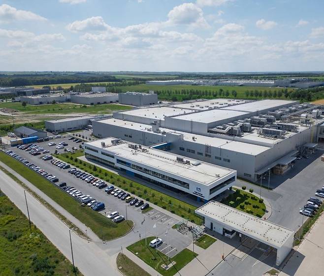 솔루스첨단소재 헝가리 전지박 공장. 솔루스첨단소재 제공