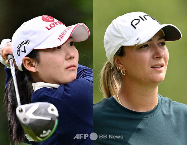 2026시즌 미국여자프로골프(LPGA) 투어 루키 황유민, 카를라 테헤이도 물렛(스페인). 사진제공=ⓒAFPBBNews = News1 (사진을 무단으로 사용하지 마십시오.)