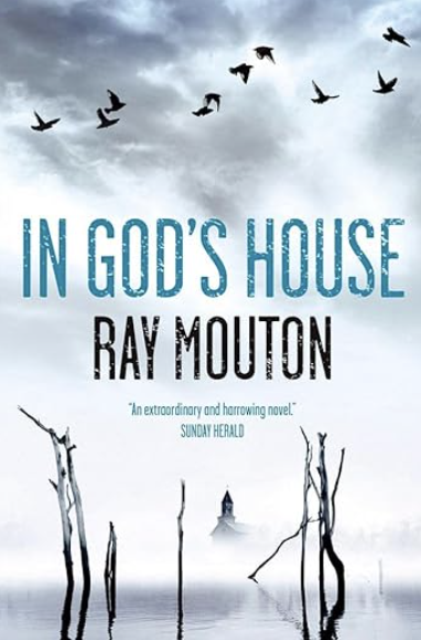 레이 무통의 2012년 소설 'In God's House' 표지. 자신이 겪은 1984년 사건을 모티브로 한 저 소설을 그는 사제 성범죄 피해 생존자 및 생존하지 못한 피해자들에게 바친다고 밝혔다. amazon.com