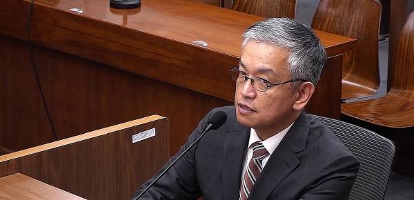 서울중앙지법에서 열린 재판에서 발언하는 최상목 전 부총리 모습. 서울중앙지법 제공 연합뉴스