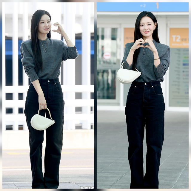 김지원이 남다른 비율로 시선을 사로잡았다. 사진=김영구 기자