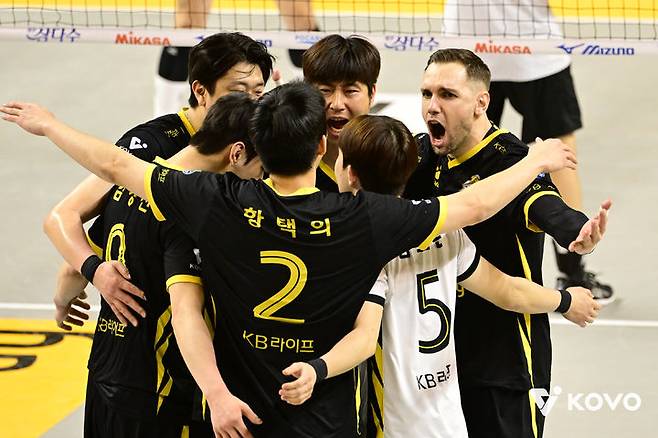 [서울=뉴시스] 남자 프로배구 KB손해보험. (사진=KOVO 제공). 2026.03.05. *재판매 및 DB 금지