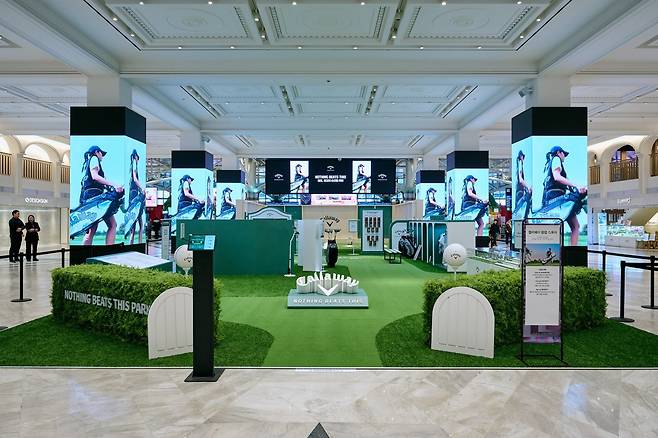 캘러웨이골프 코리아가 신세계 강남에서 선보인 브랜드 팝업스토어.