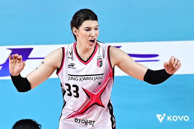 정관장에서 뛴 외국인 선수 부키리치 [한국배구연맹 제공. 재판매 및 DB 금지]