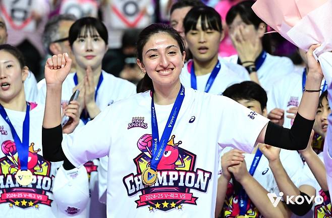 흥국생명에서 뛴 투트쿠 [한국배구연맹 제공. 재판매 및 DB 금지]