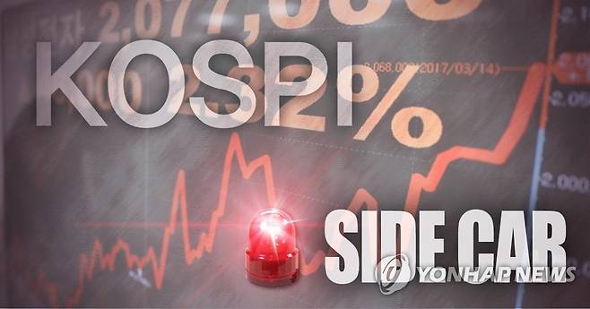 코스피 사이드카 발동(PG) [제작 이태호] 사진합성, 일러스트