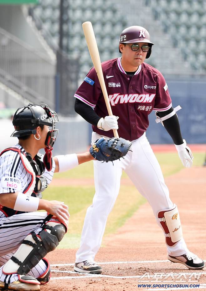 안치홍은 볼에는 절대 배트를 내지 않았다.