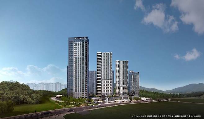 남양주 왕숙2지구에서 첫 본청약에 나서는 금호건설의 '왕숙아테라' 조감도. 총 812가구 규모의 이 아파트에는 분양가상한제가 적용돼 수요자들의 관심이 모아질 것으로 보인다. 금호건설 제공