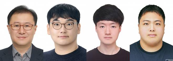 왼쪽부터 정연욱 성균관대 양자정보공학과 교수, 김영두, 고영우, 박종원 연구원. 성균관대 제공