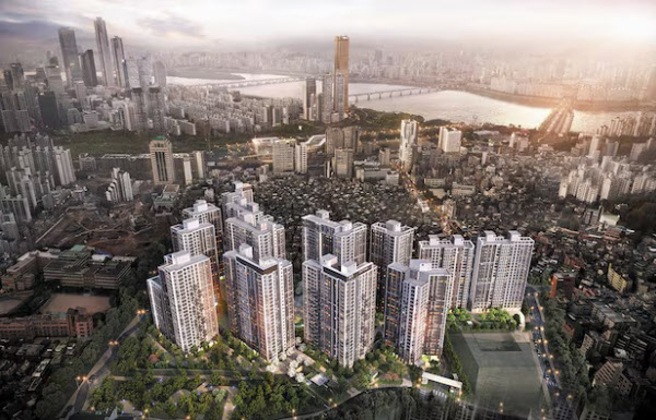 서울 동작구 노량진6구역 재개발 투시도. [GS건설 제공]