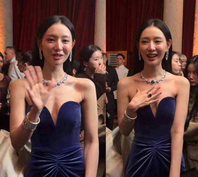 김지원이 밀라노 행사장에서 포착됐다. 보그 홍콩 SNS