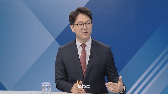 ▲ 23일 KBC '여의도초대석'에 출연한 정광재 국민의힘 전 대변인&nbsp;