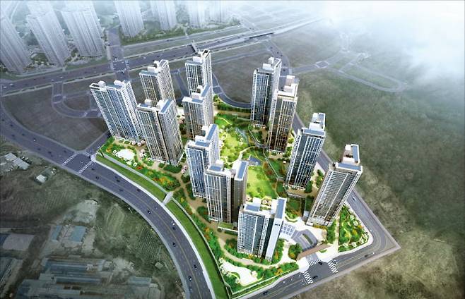 충남 ‘아산탕정자이 메트로시티’ 투시도