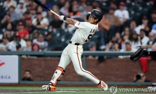 이정후의 힘찬 스윙. 사진[게티이미지/AFP=연합뉴스]