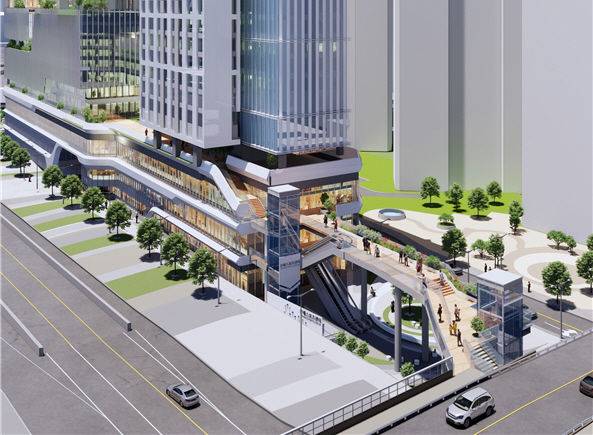 [서울=뉴시스]삼각지역 (용산구 문배동 30-10 일대), 공중보행로 조성. 2026.03.25. (자료=서울시 제공)  *재판매 및 DB 금지