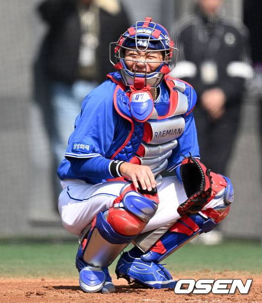 [OSEN=이대선 기자] 삼성 강민호 2026.03.14 /sunday@osen.co.kr