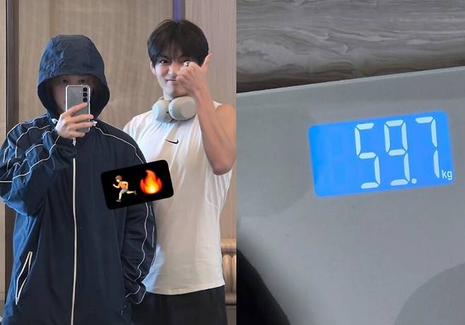 ▲ 방탄소년단 멤버 지민(왼쪽)과 뷔. 출처|지민 인스타그램